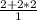 \frac{2+2*2}{1}
