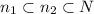 n_{1} \subset n_{2} \subset N

