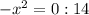-x^2=0:14
