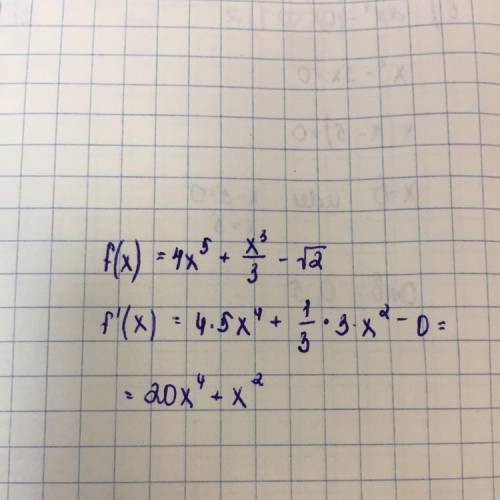 Найдите производную функцию f(x)=<img src=