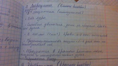 Напиши все, что ты знаешь о белых и красных кровяных клетках.!