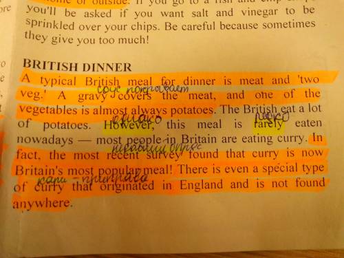 Traditional british meals текст надо найти, и перевести на