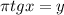 \pi tgx=y
