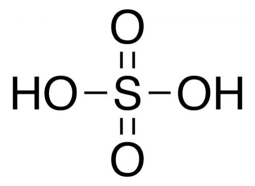 Как написать строение электронной оболочки атома h2so4