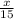 \frac x{15}