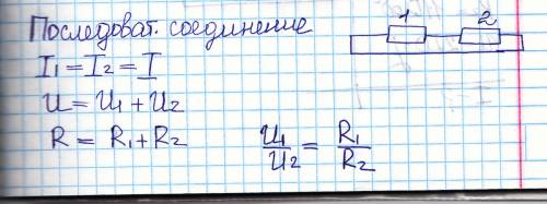 Параллельное и последовательное соединения проводников, нужна с примерами и с рисунками