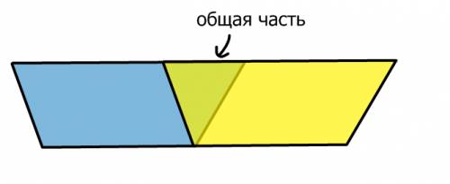 Построй 2 четырехугольника так чтобы общей их частью был треугольник