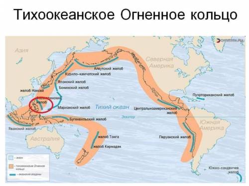Бъясните почему на филиппинских островах часто происходят землетрясения