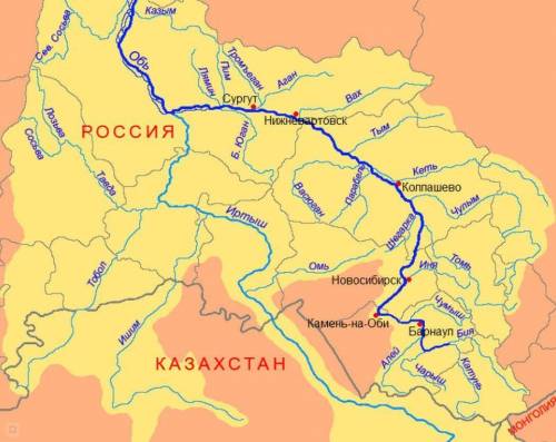 Дать характеристику реки обь план 1..положение 2.исток 3.устье 4.направление течения 5.характер тече