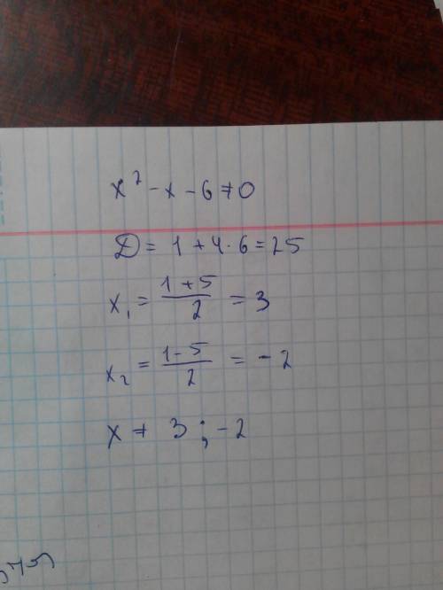Найдите естестественную область определения дроби 5х-10/х^2-х-6