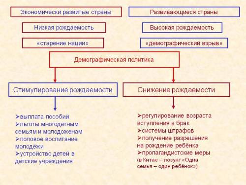 Демографическая политика стран мира,.