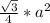 \frac{ \sqrt{3} }{4} * a^{2} 

