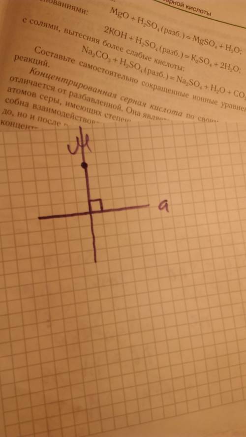 Начертите прямую a и отметьте точку м, не лежащую на ней. проведите через точку м прямую, перпендику