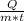 \frac{Q}{m*t} 
