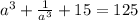 a^3+ \frac{1}{a^3}+15 =125