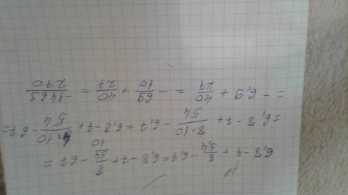 Вычислите: 2)6,8-7+8/5,4-6,7 4)0,6*(-9)-3.6/-1.5*4 во 2)знаминатель 5,4-6,7 во 4)знаминатель -1,5*4