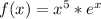 f(x)= x^{5} * e^{x}