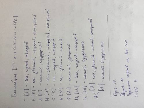 100 , ! фонетический разбор слова трансляция