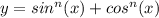 y= sin^{n} (x)+ cos^{n}(x)
