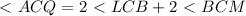 \ \textless \ ACQ=2\ \textless \ LCB+2\
\textless \ BCM