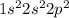 1s^22s^22p^2
