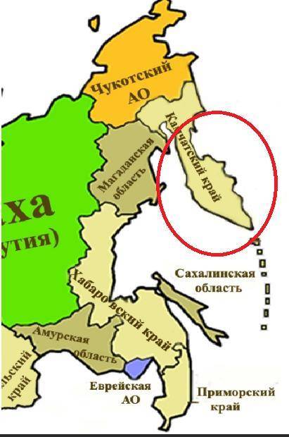 Какой полуостров входит в состав дальнего востока