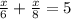 \frac{x}{6} + \frac{x}{8} =5
