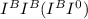 I^{B} I^{B} (I^{B} I^{0} )