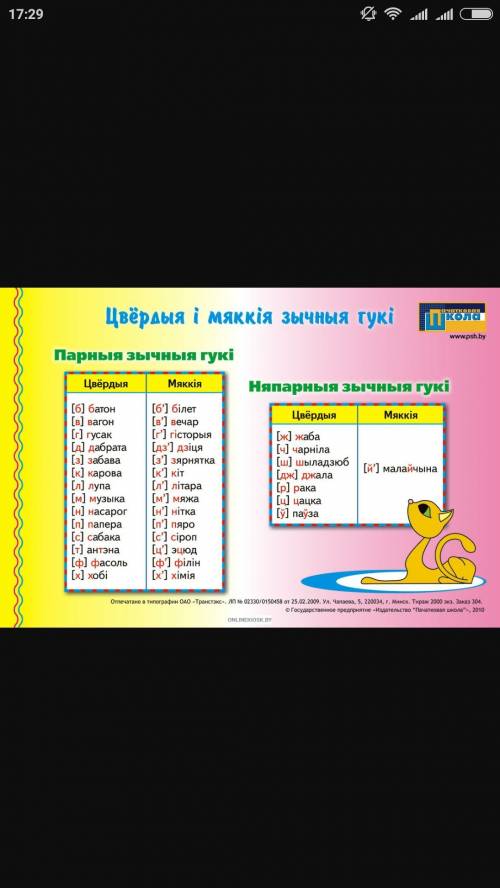 Цвердые зычныя буквы у беларускай мове