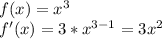 f(x)=x^3
\\f'(x)=3*x^{3-1}=3x^2