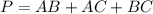 P=AB+AC+BC 

