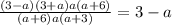 
 \frac{(3-a)(3+a)a(a+6)}{(a+6)a(a+3)} = 3-a