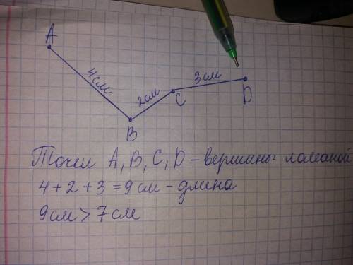 Зделайте эту роботу мне завтра нужнр скажите.xd boт: начерти ломаную из трёх звениеф, чтобы её длина