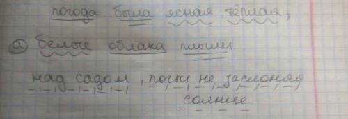 Сделать синтаксический разбор ссп (схема.подчеркнуть обстоятельства,главные члены)погода была ясная,