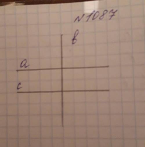 Начертите прямую a проведите прямую b которая пересекает a и прямую с которая не прикасается прямую