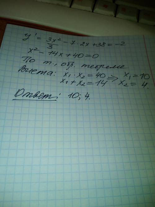 Найдите точки, в которых значение производной функции <img src=