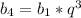 b_{4} =b_{1} *q^{3}