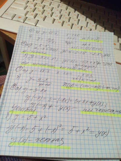 Найти область определения функцииa) y = <img src=