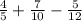 \frac{4}{5} + \frac{7}{10} - \frac{5}{12}