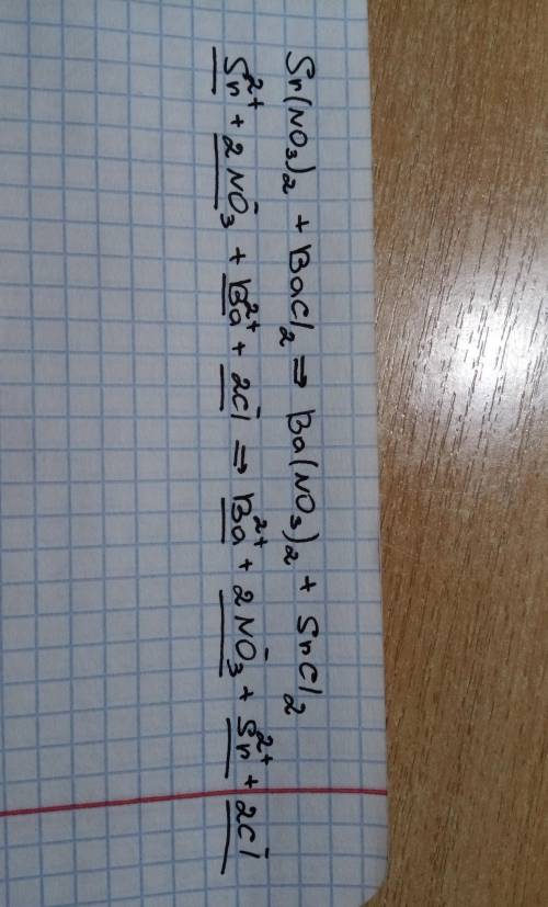 Нужно составить краткое ионное уравнение