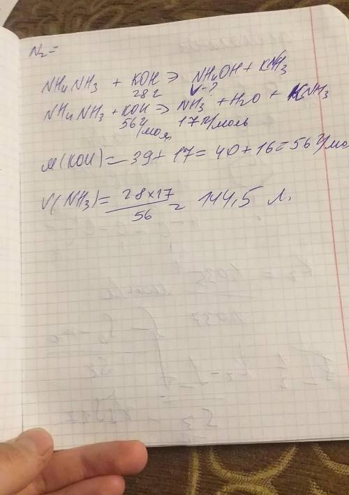 Вычислите объем аммиака (через количество вещества), который выделится при взаимодействии нитрата ам