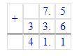Вычислите (в столбик): а) 2,281−1,71 б) 7,5+33,6 в) 47,5⋅10,8 г) 26,0195∶6,5