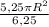 \frac{5,25\pi R^{2} }{6,25}