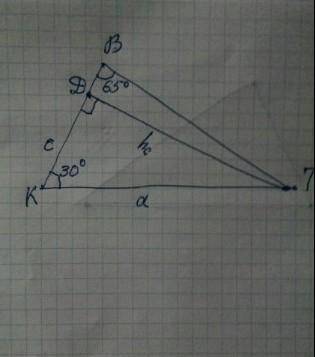 Определи площадь треугольника KBT, если KT = 17 см, ∡K=35°, ∡B=75°. SKBT= см2 (все приблизительные ч