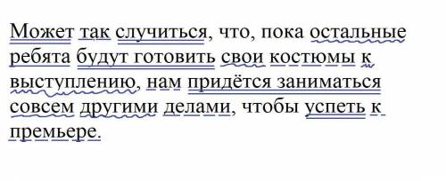 ПОЛНЫЙ СИНТАКСИЧЕСКИЙ РАЗБОР! Может так случиться, что, пока остальные ребята будут готовить свои ко