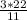 \frac{3*22}{11}