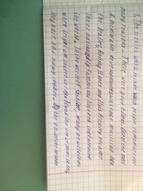 Вставьте пропущенные слова из текста! The ... was a decade which ...There were good / bad / difficul