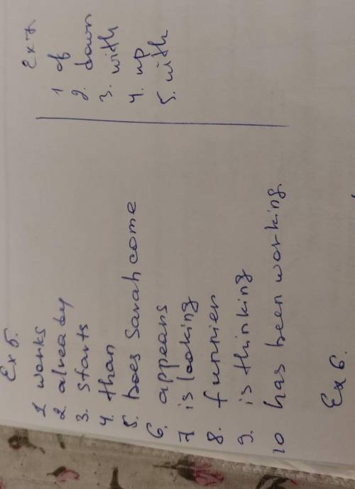 EX. 6 For each question, complete the second sentence so that it means the same as the first. Use no