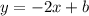 y = -2x+b