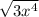 \sqrt{3x^4}